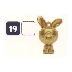 FIGURINE  19 LAPIN DORÉ -...