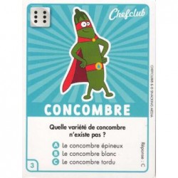 CARTE  03 CONCOMBRE - Collection 2023 - Amuse-toi en cuisine