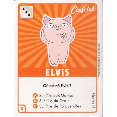 CARTE  05 ELVIS - Collection 2023 - Amuse-toi en cuisine