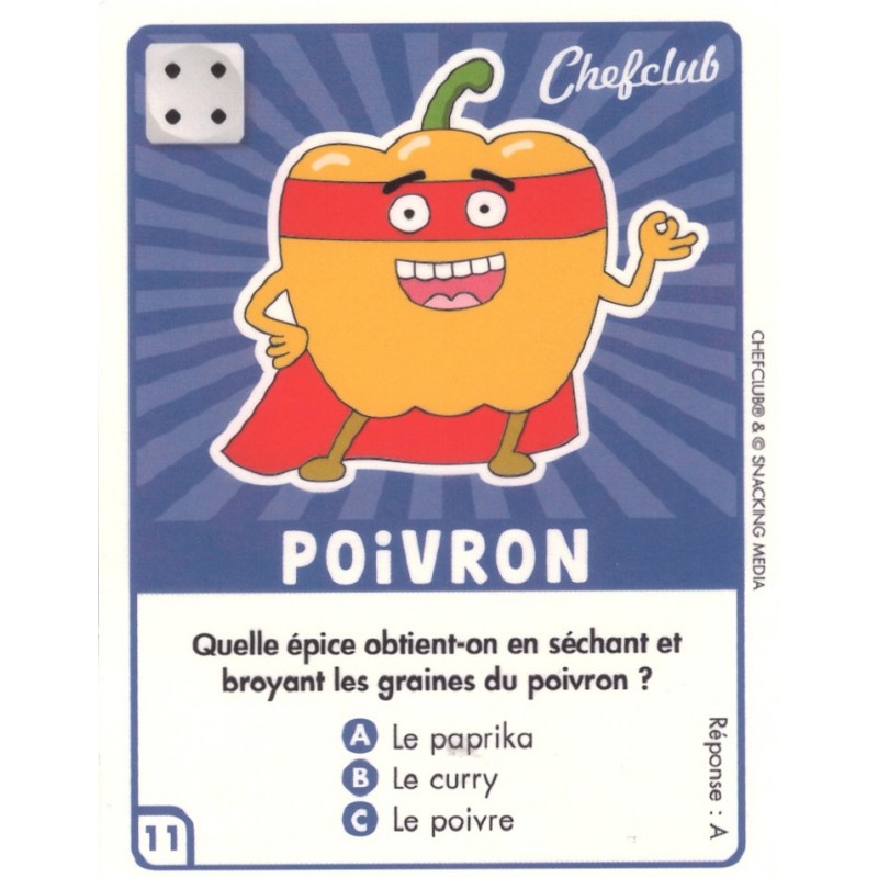 CARTE  11 POIVRON - Collection 2023 - Amuse-toi en cuisine