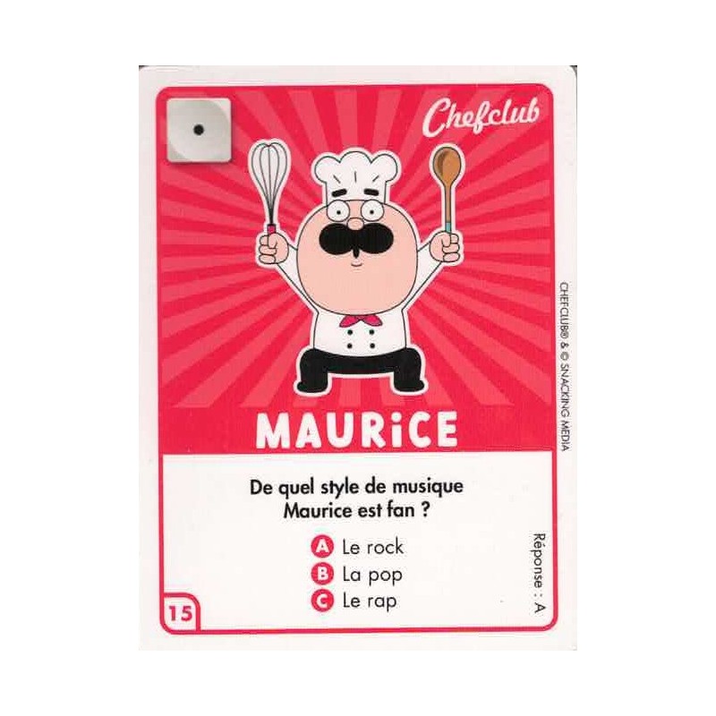 CARTE  15 MAURICE - Collection 2023 - Amuse-toi en cuisine