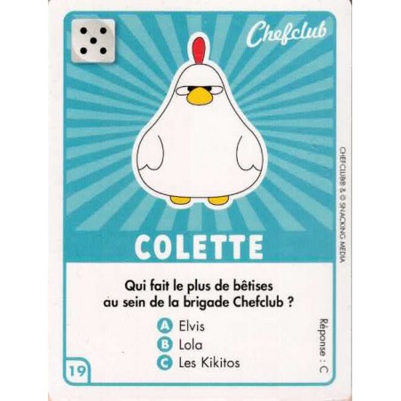 CARTE  19 COLETTE - Collection 2023 - Amuse-toi en cuisine