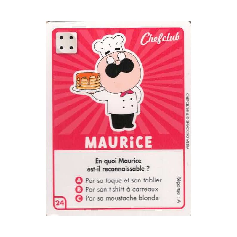 CARTE  24 MAURICE - Collection 2023 - Amuse-toi en cuisine