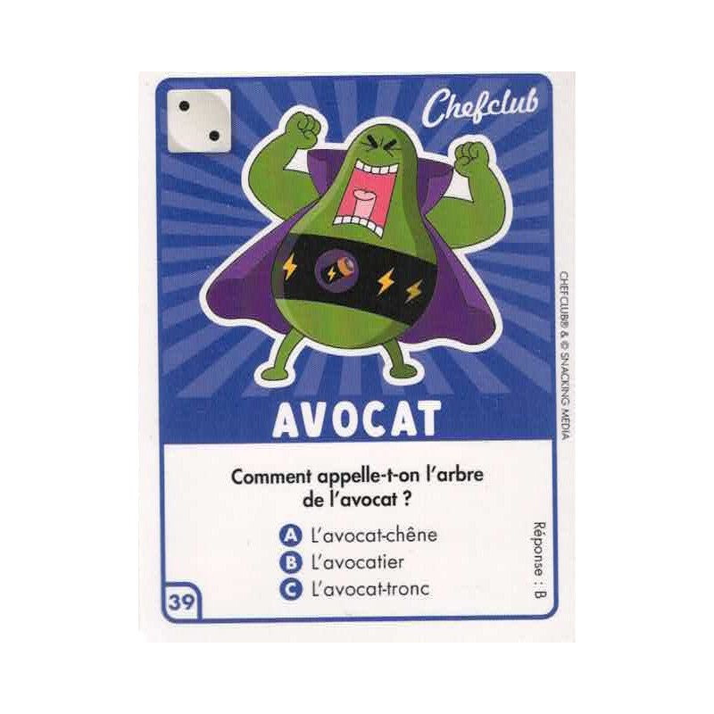 CARTE  39 AVOCAT - Collection 2023 - Amuse-toi en cuisine