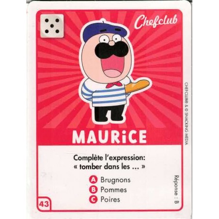 CARTE  43 MAURICE - Collection 2023 - Amuse-toi en cuisine