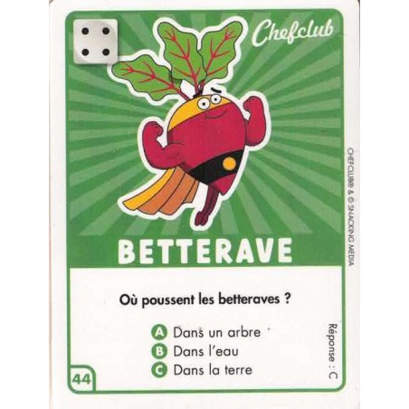 CARTE  44 BETTRAVE - Collection 2023 - Amuse-toi en cuisine