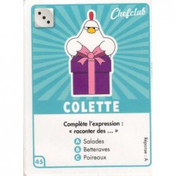 CARTE  45 COLETTE - Collection 2023 - Amuse-toi en cuisine