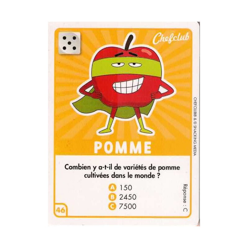 CARTE  46 POMME - Collection 2023 - Amuse-toi en cuisine