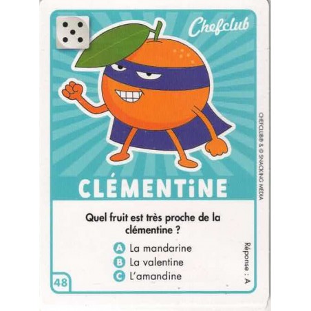 CARTE  48 CLÉMENTINE - Collection 2023 - Amuse-toi en cuisine