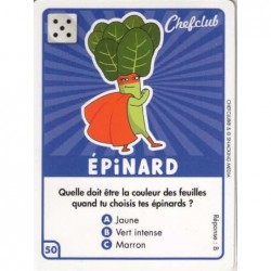 CARTE  50 ÉPINARD -...