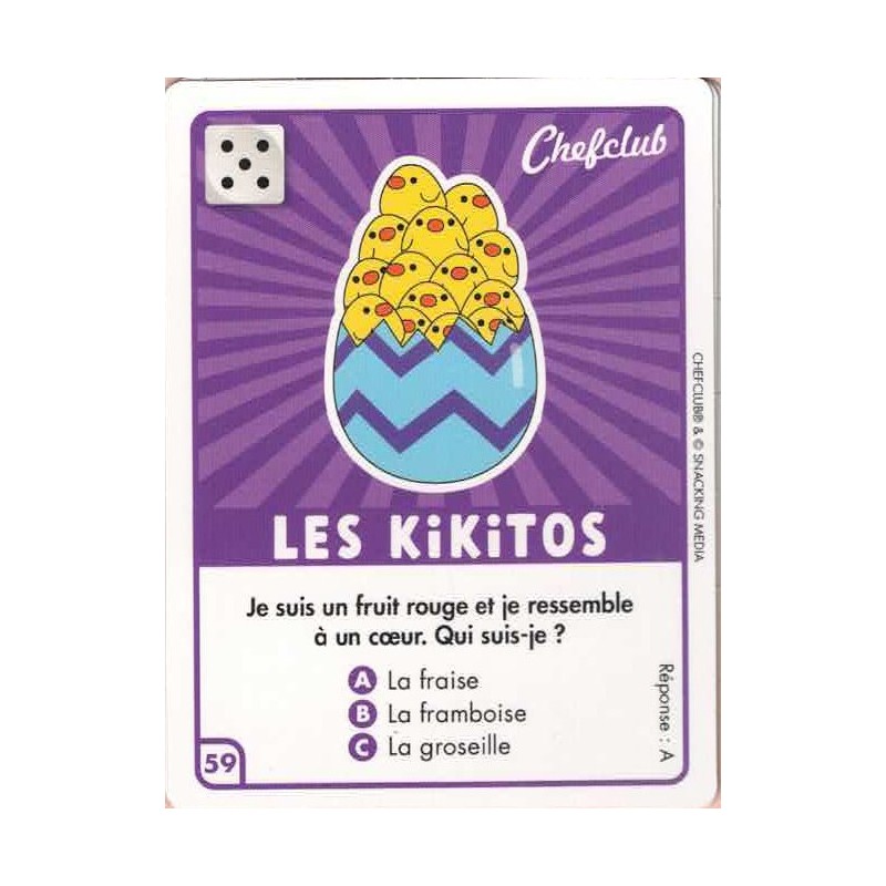 CARTE  59 LES KIKITOS - Collection 2023 - Amuse-toi en cuisine