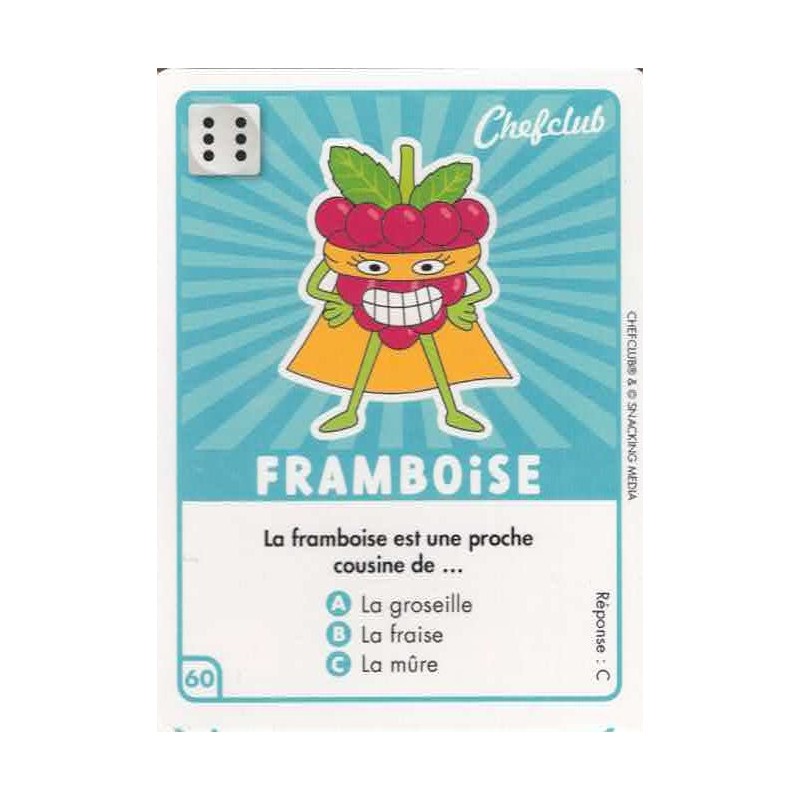 CARTE  60 FRAMBOISE - Collection 2023 - Amuse-toi en cuisine