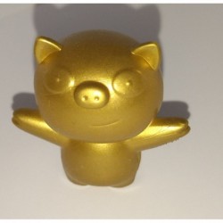 FIGURINE  15 COCHON GOLD -...