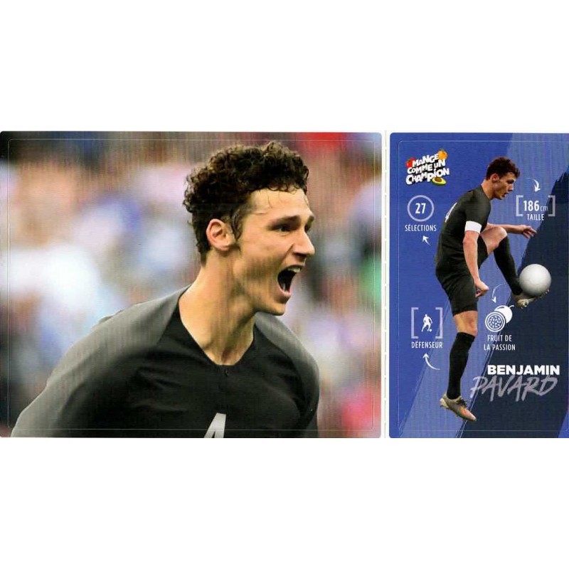 CARTE 06 BENJAMIN PAVARD - Collection 2020 - Mange comme un Champion