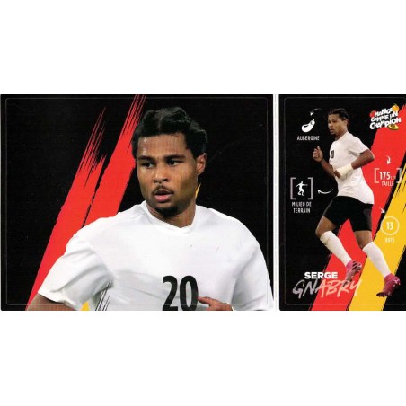 CARTE 19 SERGE GNABRY - Collection 2020 - Mange comme un Champion