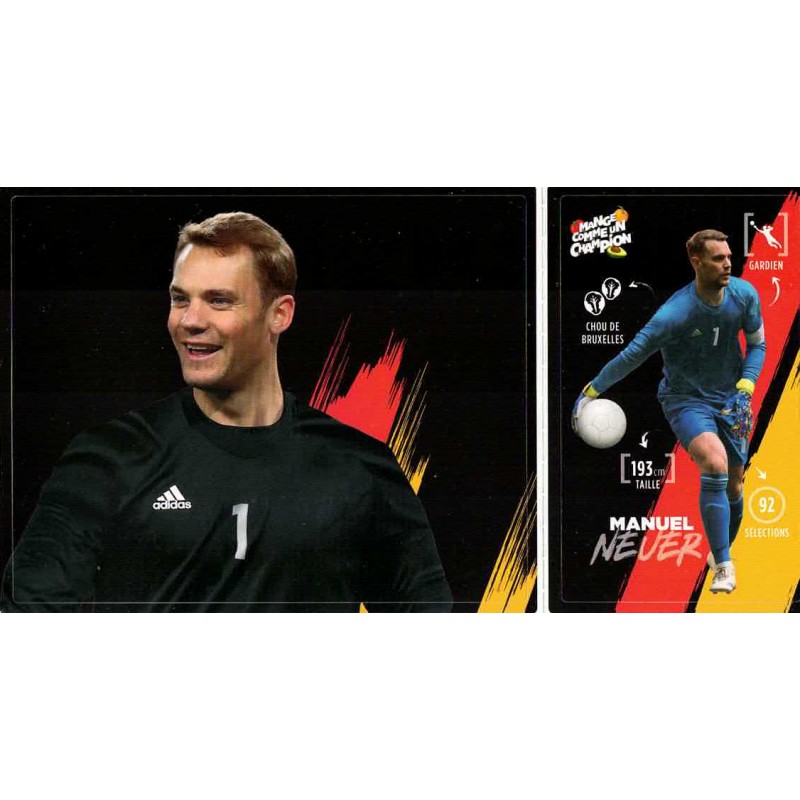 CARTE 21 MANUEL NEUER - Collection 2020 - Mange comme un Champion