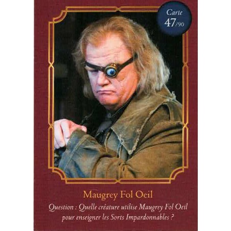 CARTE 47 MAUGREY FOL OEIL, Harry Potter - Auchan 2021