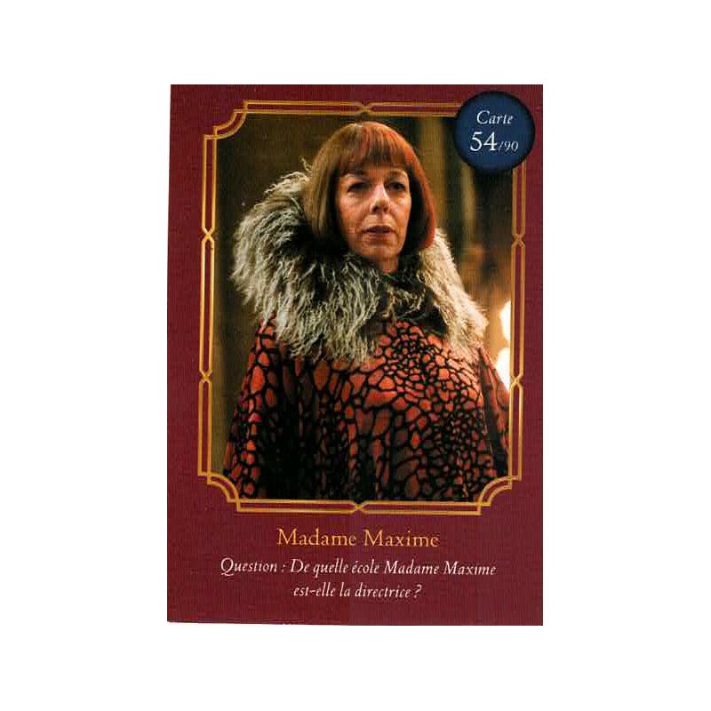 CARTE 54 MADAME MAXIME, Harry Potter - Auchan 2021