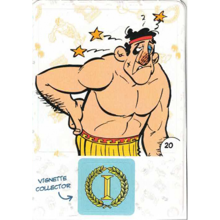 autocollant numéro 20  Collection CORA - Asterix aux Jeux Olympiques