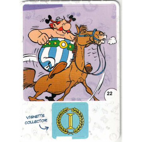 autocollant numéro 22  Collection CORA - Asterix aux Jeux Olympiques