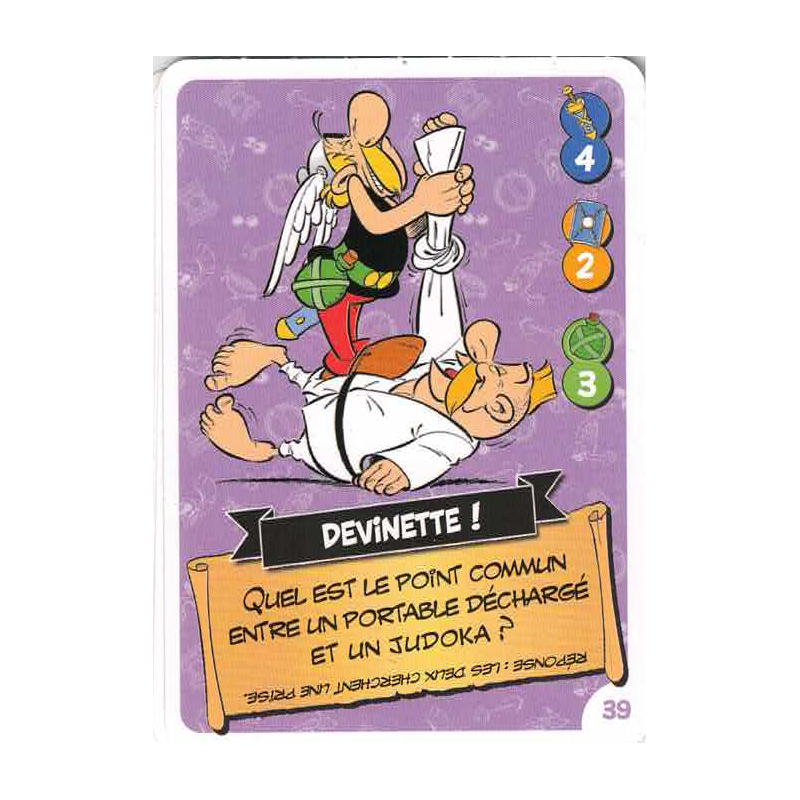 carte numéro 39  Collection CORA - Asterix aux Jeux Olympiques