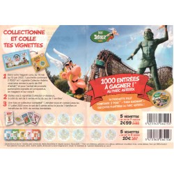 Feuillet collector vierge POGS Astérix - Cora - 2022