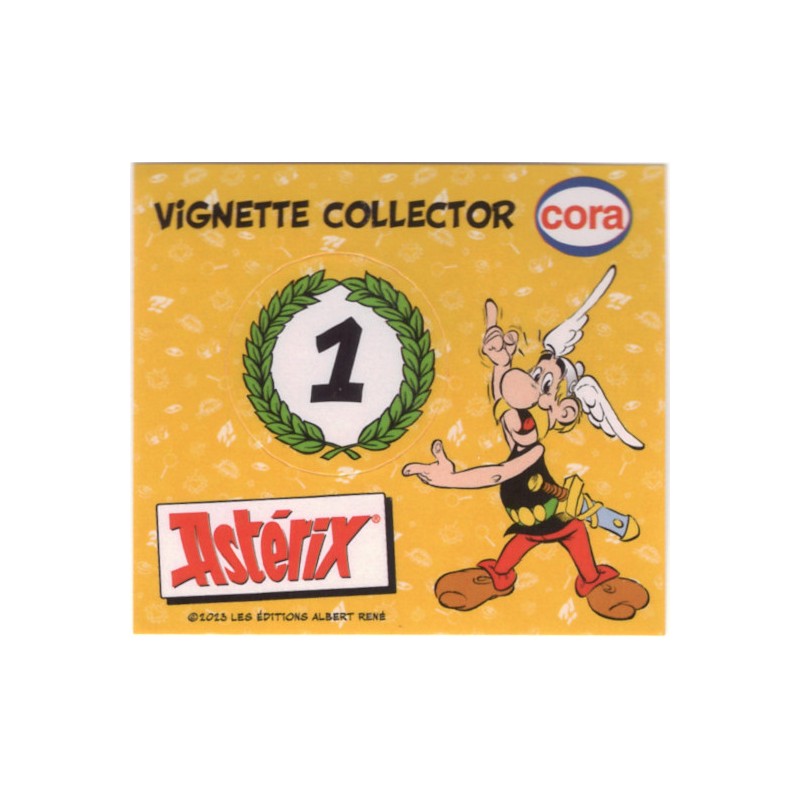 VIGNETTE LAURIERS IMBATTABLE AVEC ASTERIX pour le Collector CORA 2023