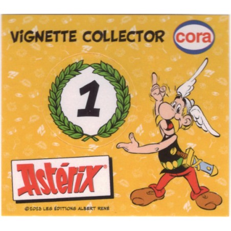 VIGNETTE LAURIERS IMBATTABLE AVEC ASTERIX pour le Collector CORA 2023