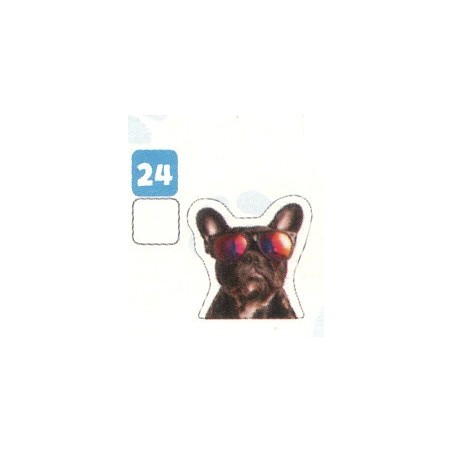 VIGNETTE  24 BOULEDOGUE - Collection 2024 - Nos amies les bêtes