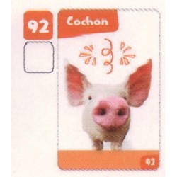 VIGNETTE  92 COCHON - Collection 2024 - Nos amies les bêtes