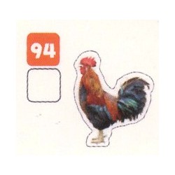 VIGNETTE  94 COQ GAULOIS - Collection 2024 - Nos amies les bêtes